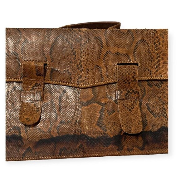 Vintage/Antique Snakeskin Leather  Briefcase - Picture 8 of 11